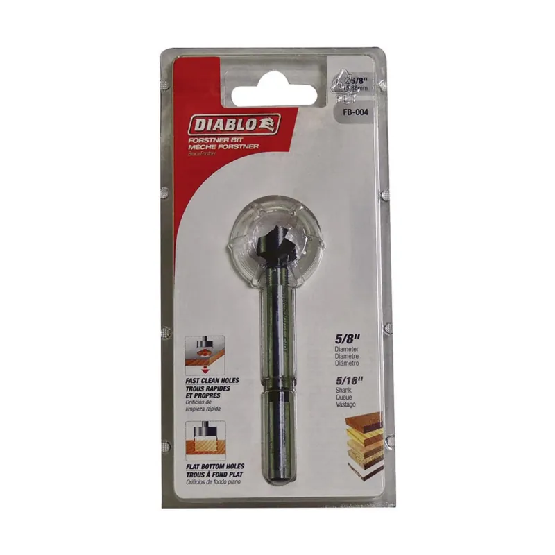 Forstner Bit, High-Speed Steel, 5/8-In.