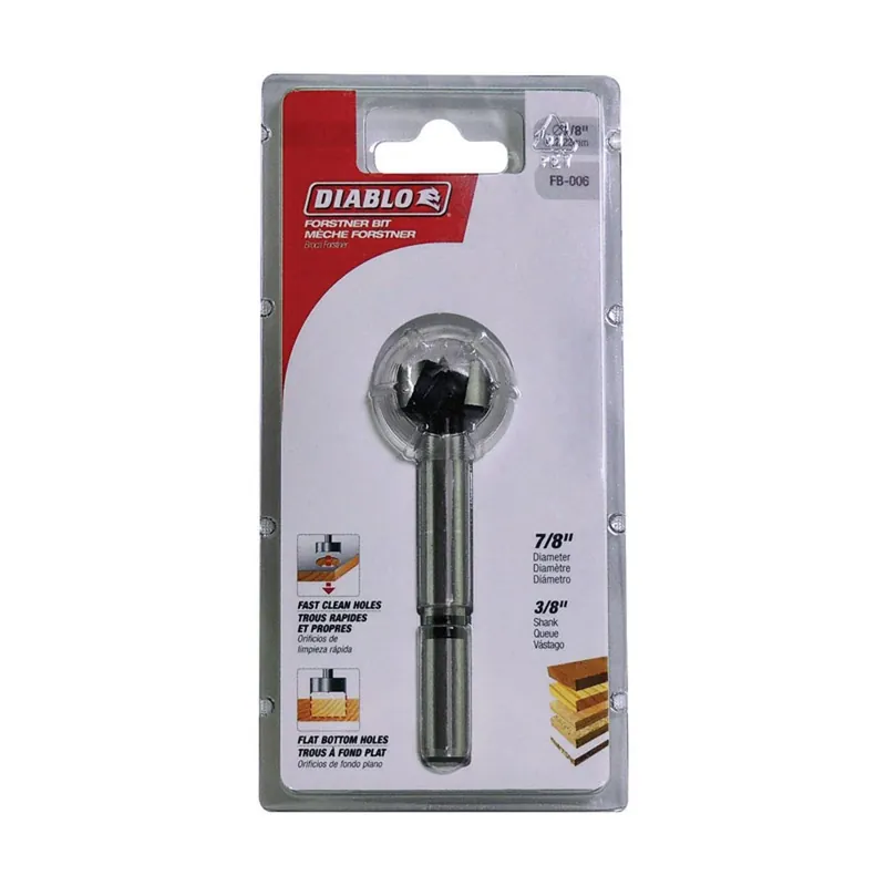 Forstner Bit, High-Speed Steel, 7/8-In.