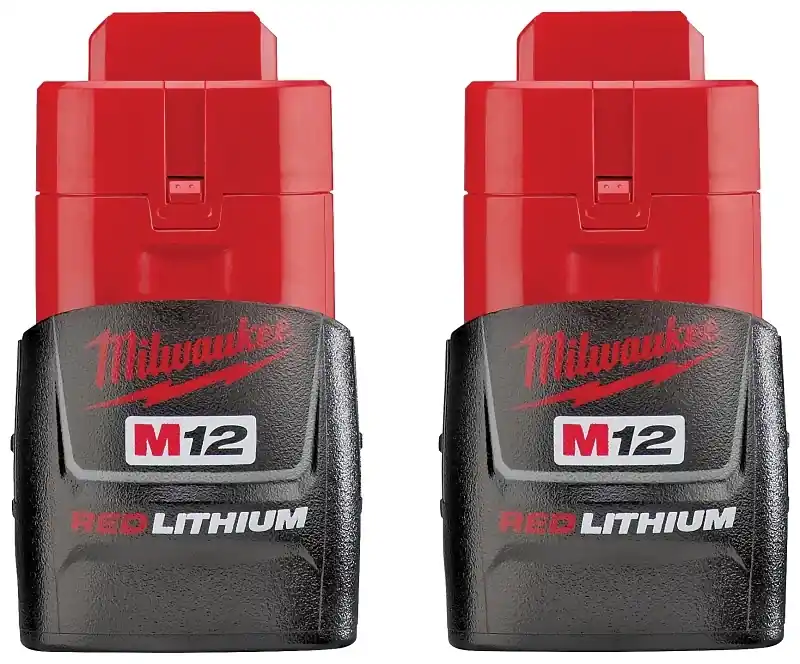 Milwaukee M12 RedLithium CP 1.5 Ah Lithium-Ion Compact Battery Combo Pack 2 Pc