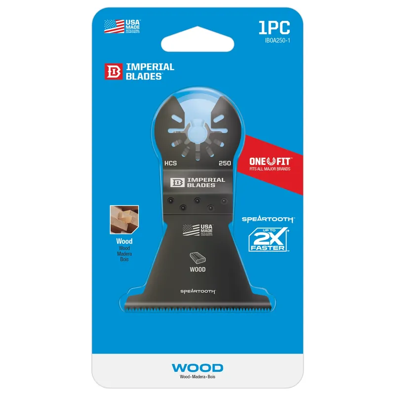 Imperial Blades One Fit 2-1/2 In. L High Carbon Steel Speartooth Fast Wood Saw Blades 1 Pk