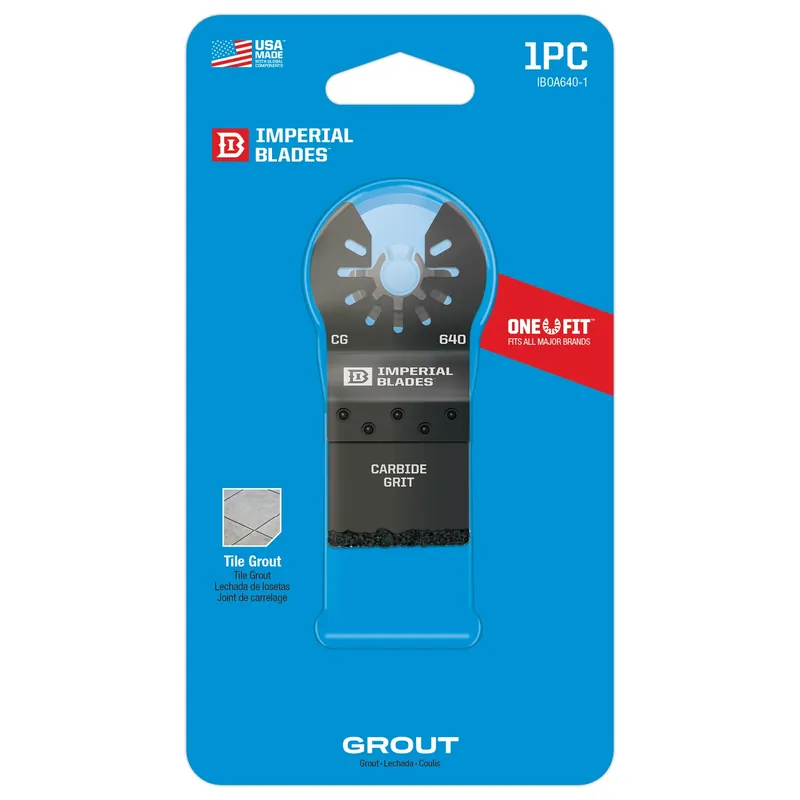Imperial Blades One Fit 3 In. L Carbide Grit Oscillating Saw Blade 1 Pk