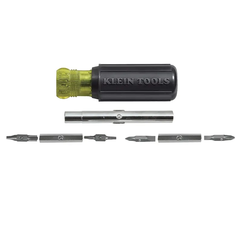11 In. 1 Screwdriver With Combo Tips And Cushion Grip Handle