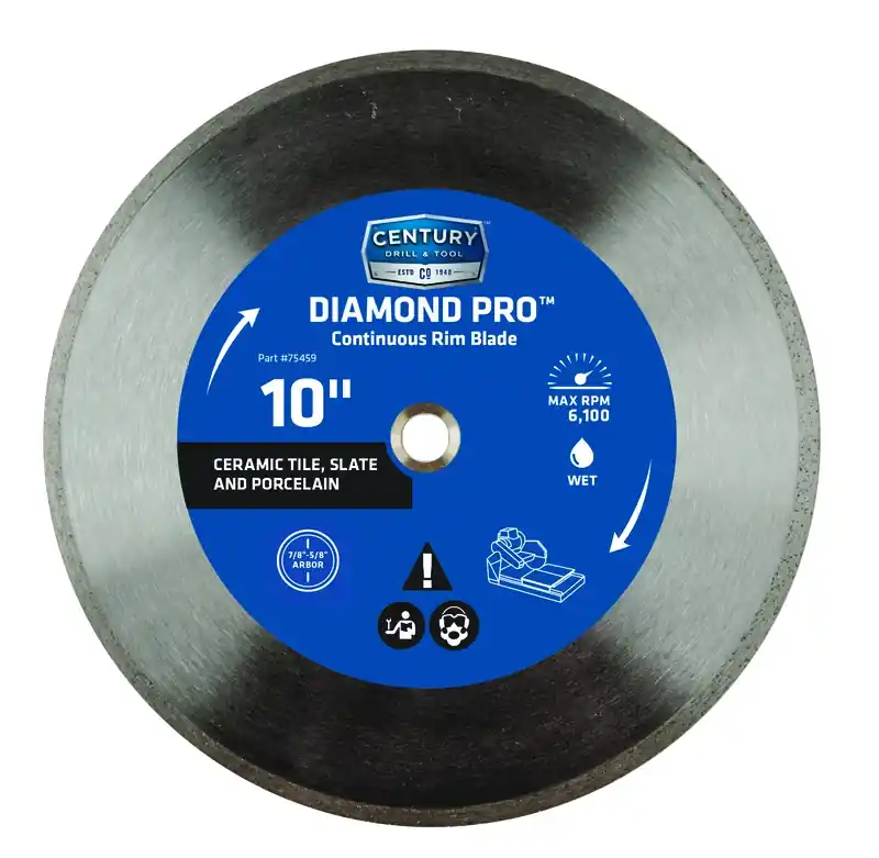 10 In. Diamond Continuous Rim Saw Blade Model 75459