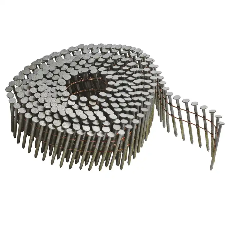 Bostitch 1-1/2 In. L X 11 Ga. Angled Coil Galvanized Siding Nails 15 Deg 4,200 Pk