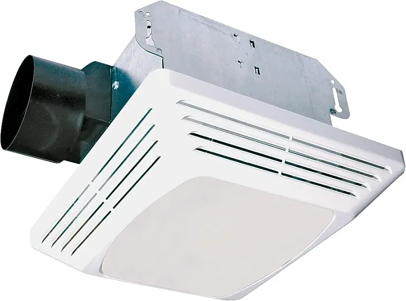 Aslc50 50-cfm Bathroom Exhaust Fan With Light, 3 Sones, 120v