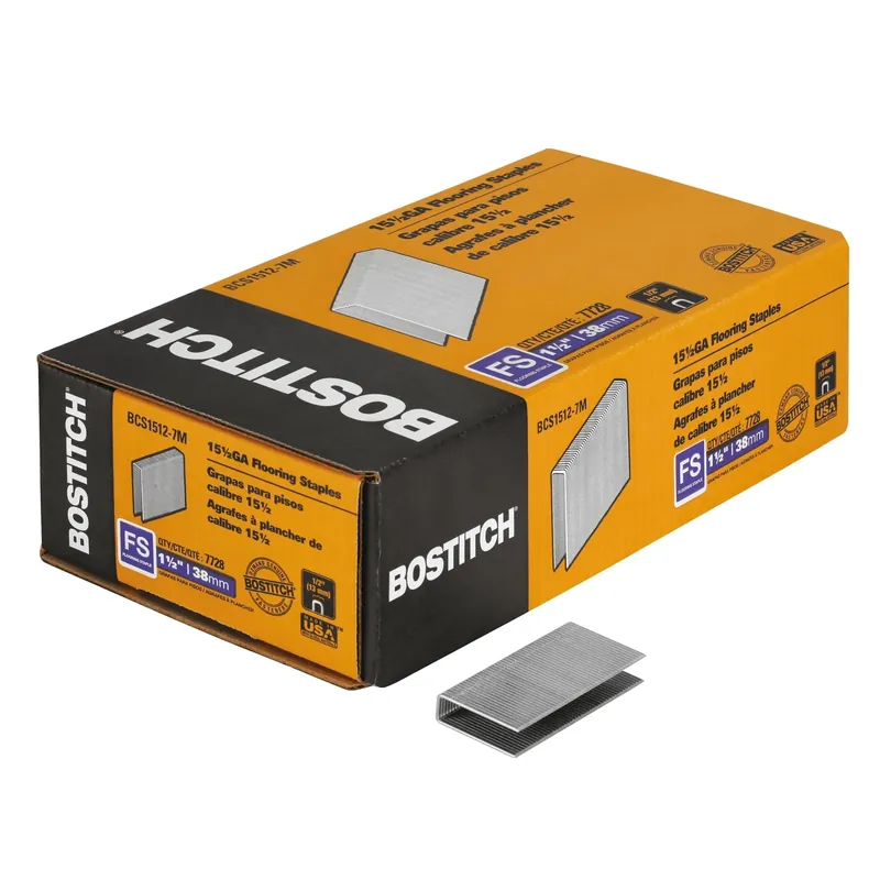 Hardwood Flooring Staples, 15-1/2 Gauge, 1-1/2 In.
