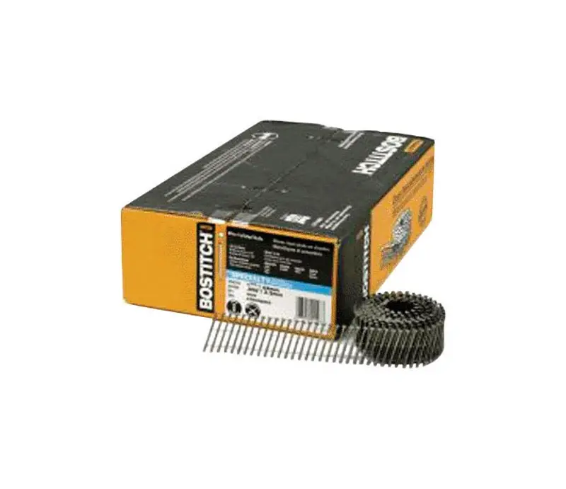 Bostitch 1-1/4 In. L X 11 Ga. Angled Coil Galvanized Siding Nails 15 Deg 4,200 Pk
