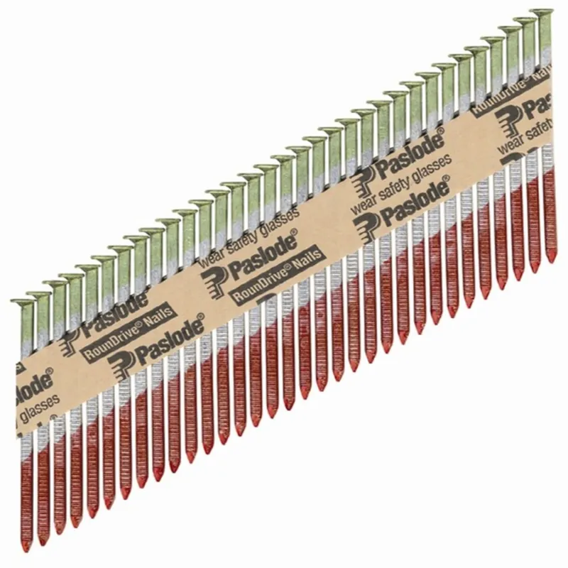 Paslode RounDrive 3-1/2 In. L Angled Strip Hot-Dip Galvanized Framing Nails 30 Deg 2,000 Pk