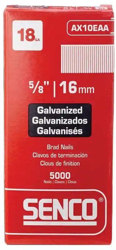 Senco 18 Ga. X 5/8 In. L Galvanized Steel Brad Nails 5000 Pk