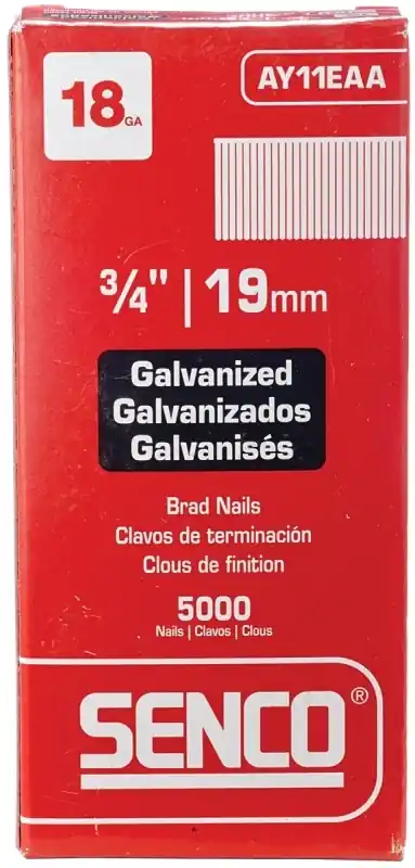 Senco 18 Ga. X 3/4 In. L Galvanized Steel Brad Nails 5000 Pk