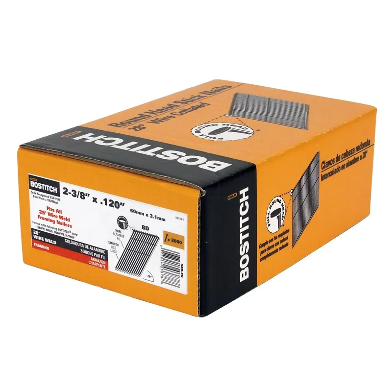 Bostitch 2-3/8 In. L Angled Strip Coated Stick Nails 28 Deg 2000 Pk