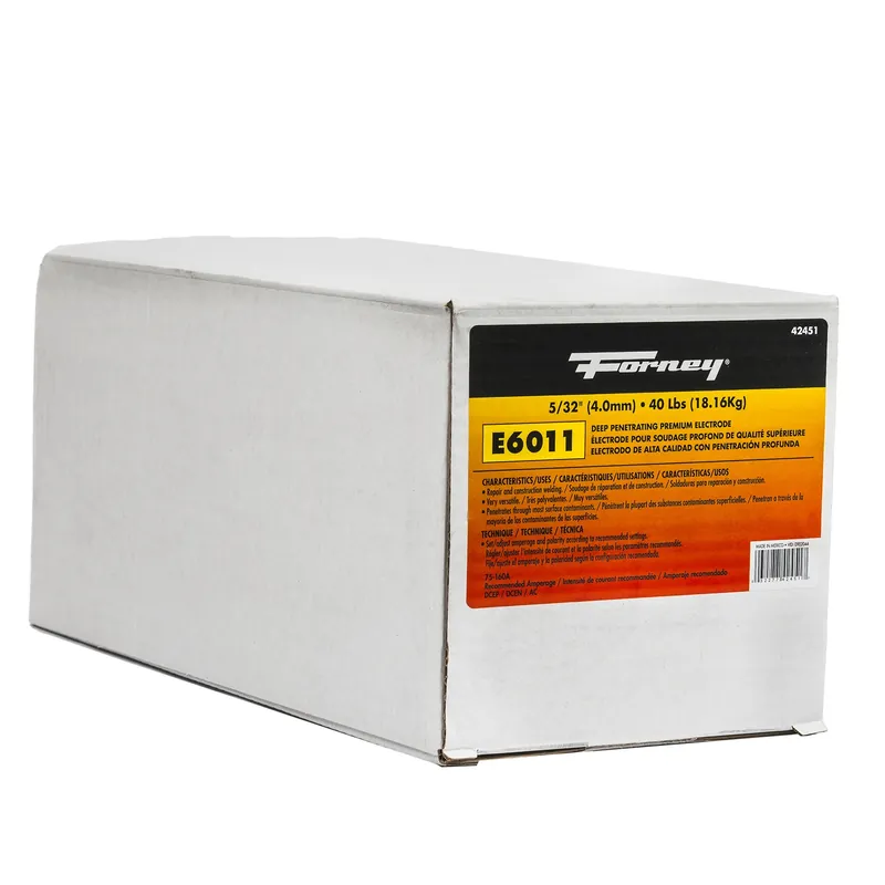 5/32 In. Diameter X 15 In. Length E6011 Mild Steel Welding Electrodes 88000 Psi