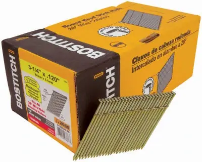 Bostitch S10d Clipped Head 3-inch By .120-inch By 28 Degree Wire Collated Framing Nail (2,000 Per Box)