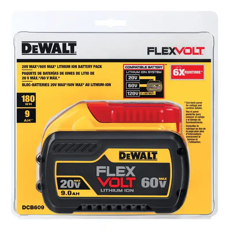 Dual-Voltage 20V/60V MAX FlexVolt Battery