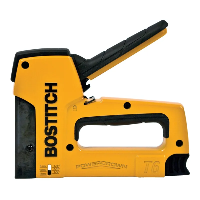 Powercrown Heavy-duty Staple Gun T6-8, 1/4 In. To 9/16 In. Stapler
