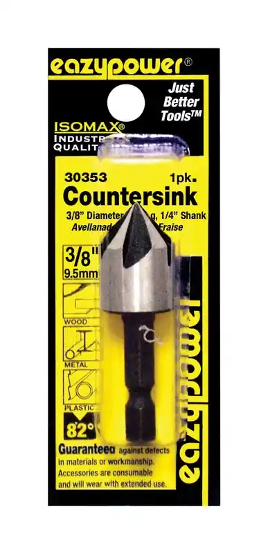 Isomax 3/8 In. Tool Steel Countersink Bit With 1/4 In. Hex Shank