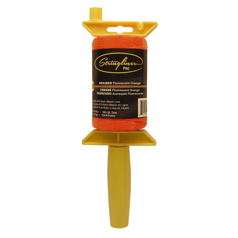 250 Ft. Fluorescent Orange Braided Nylon Mason Line Reel
