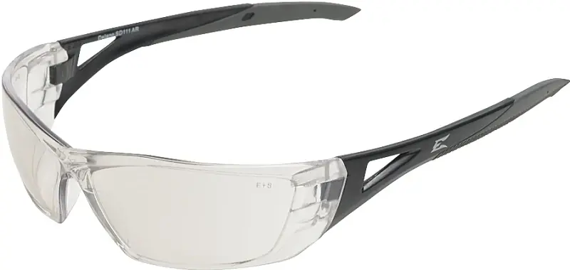 Edge Eyewear Delano G2 Wraparound Safety Glasses Gray Lens Black Frame 1 Pc