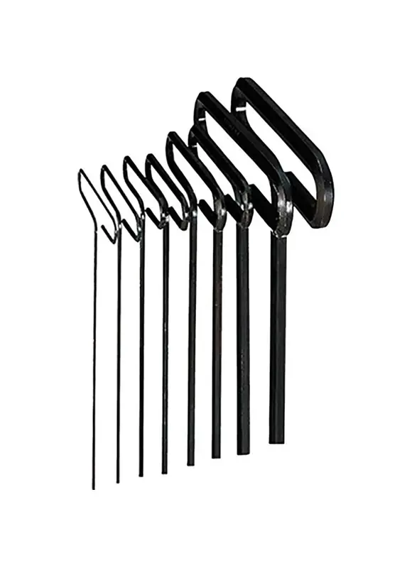 3/32 - 1/4 In. Sae T-handle Hex Key Set 8 Pieces