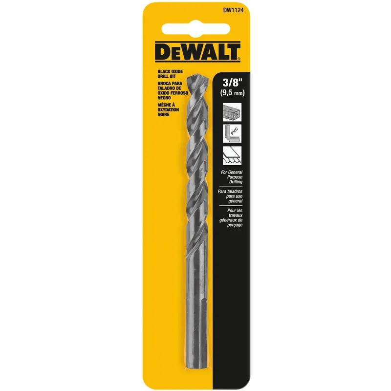 Oxide Drill Bit, 3/8 In. Black