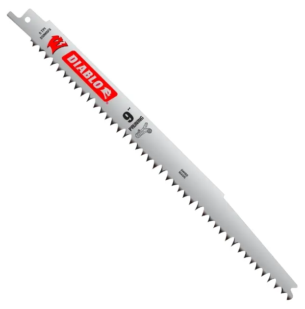 Diablo 9 In. Bi-Metal Pruning & Fast Clean Wood Reciprocating Saw Blade 5 TPI 5 Pk