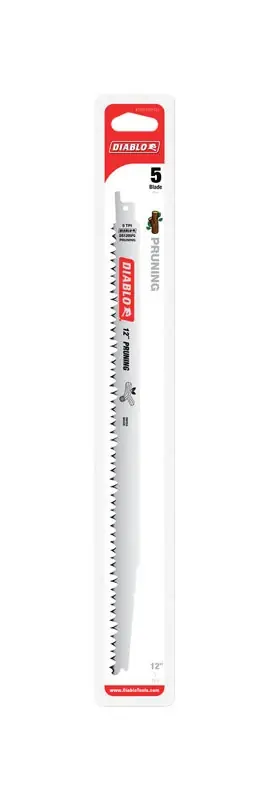 Diablo 12 In. Bi-Metal Fleam Grind Reciprocating Saw Blade 5 TPI 5 Pk