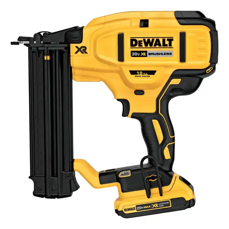 20-Volt MAX XR Cordless Brad Nailer Kit, Brushless Motor, 18 Gauge