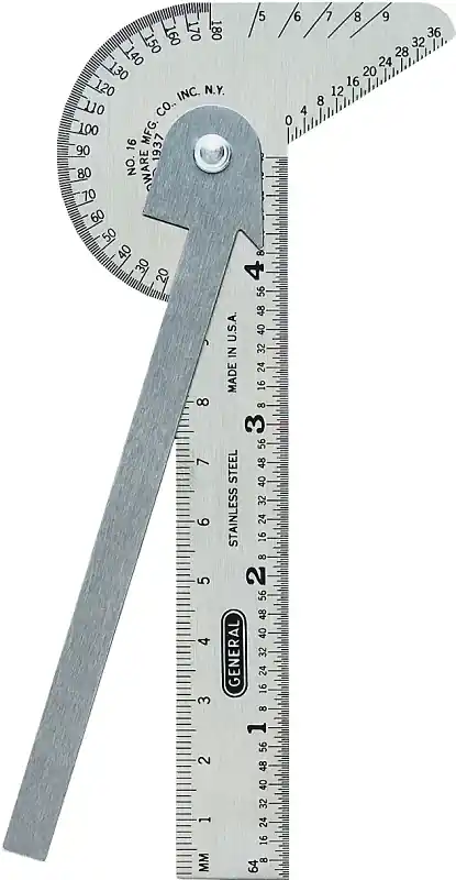 16me Multi-use Rule And Gauge, Stainless Steel, 4 Inch