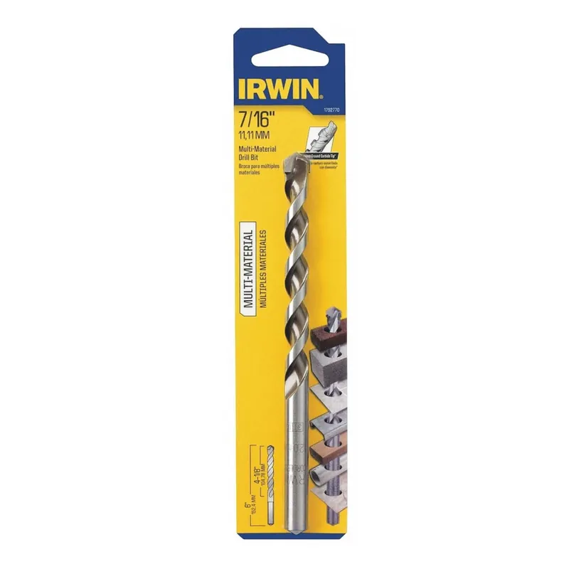 1792770 Multi-material Jobber Drill Bit, 7/16 In Dia, 5 In Oal, Straight Shank