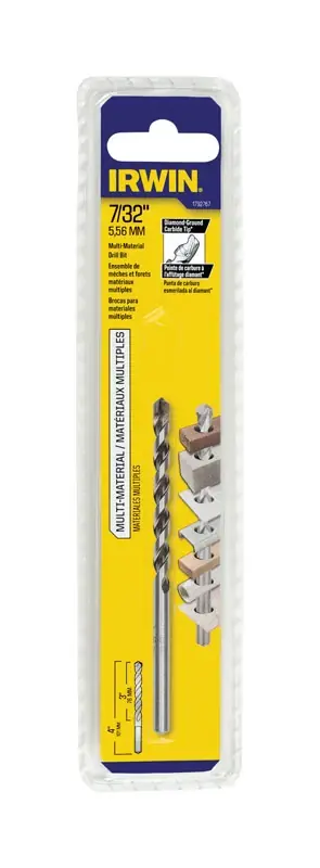 1792767 Multi-material Jobber Drill Bit, 7/32 In Dia, 4 In Oal, Straight Shank
