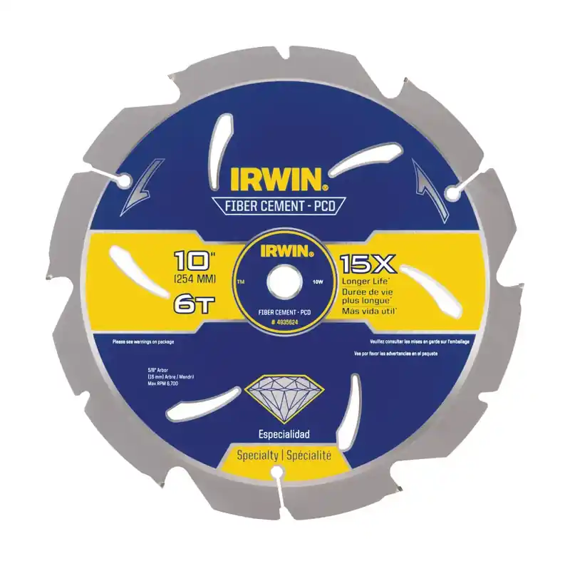 Irwin Marathon 10 In. D X 5/8 In. Steel Circular Saw Blade 6 Teeth 1 Pk