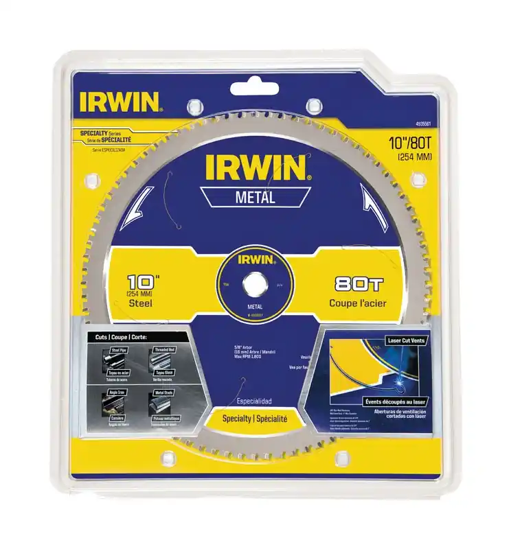 Irwin Marathon 10 In. D X 5/8 In. Steel Circular Saw Blade 80 Teeth 1 Pk