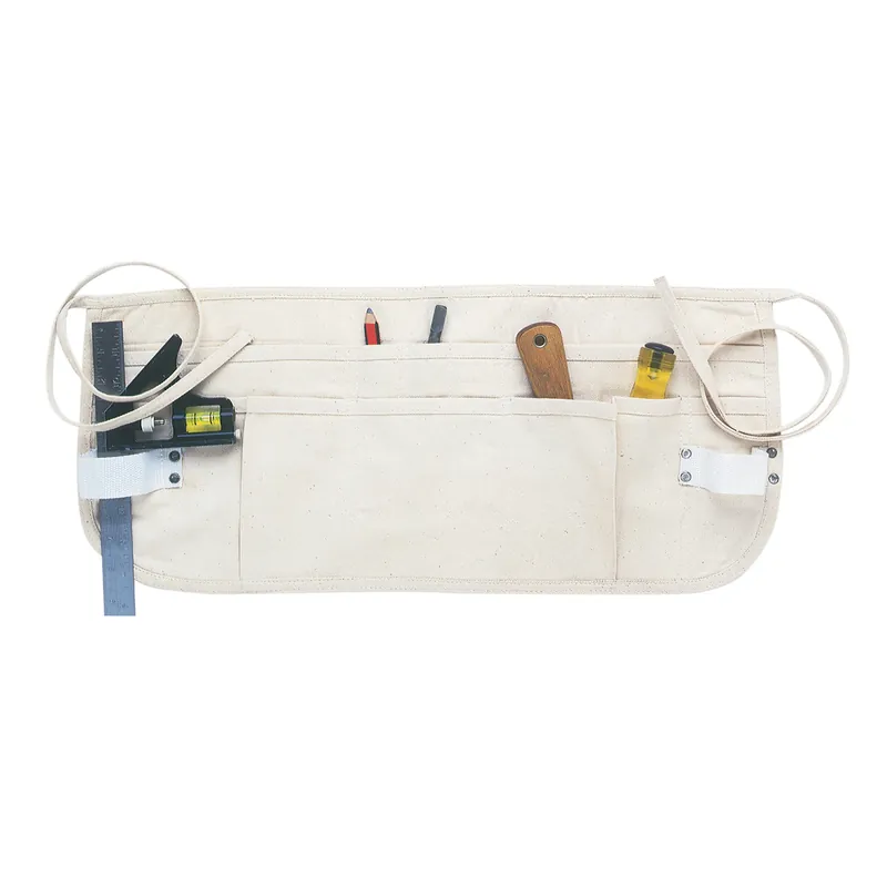 CLC Heavy Duty 12 Pocket Canvas Waist Apron White 1 Pk