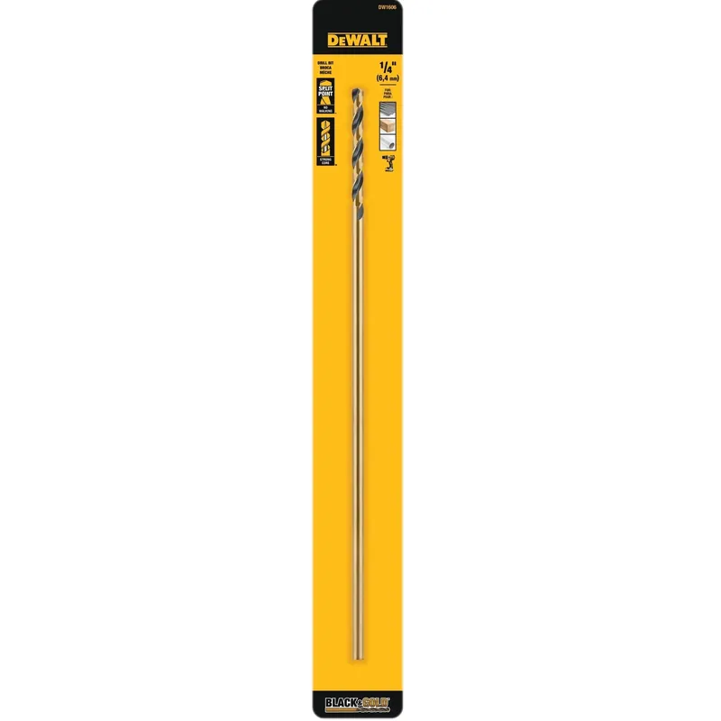 1/4 X 12 In. High-Speed Split-Point Steel Drill Bit