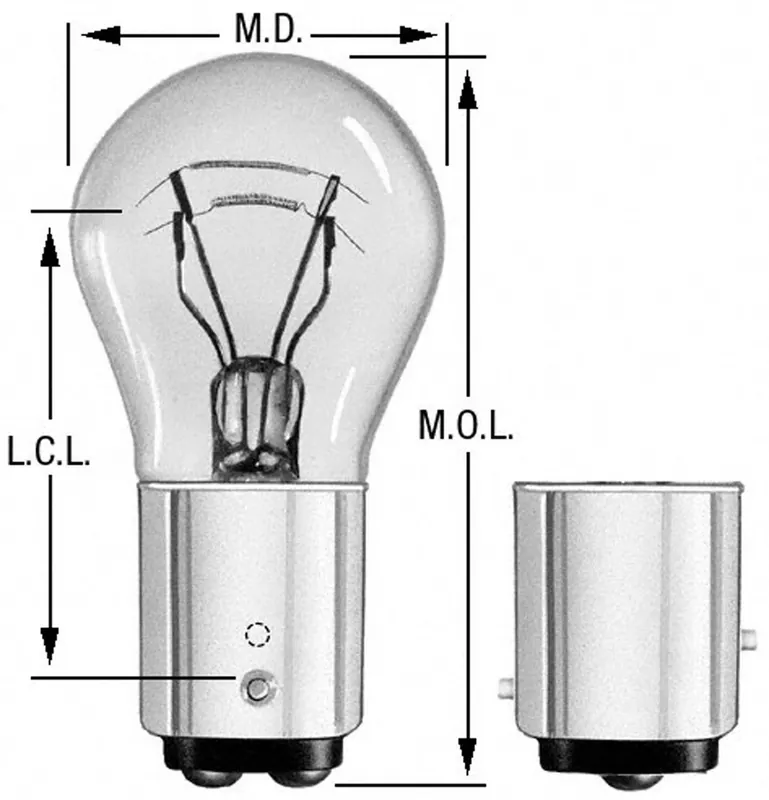 Bp2357na Natural Amber Miniature Turn Signal Light Bulb - Exterior Lighting