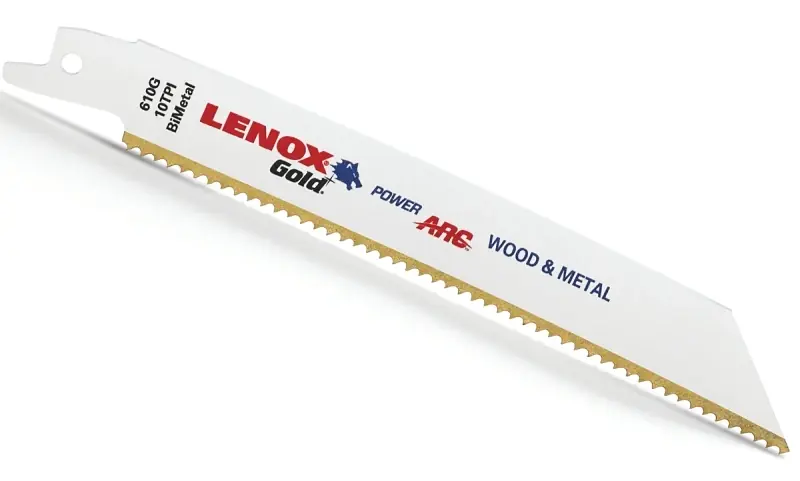 Lenox Gold 6 In. Bi-Metal Reciprocating Saw Blade 10 TPI 5 Pk