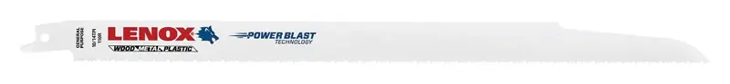 Lenox MULTIWOLF 12 In. Bi-Metal WAVE EDGE Reciprocating Saw Blade 10/14 TPI 1 Blade
