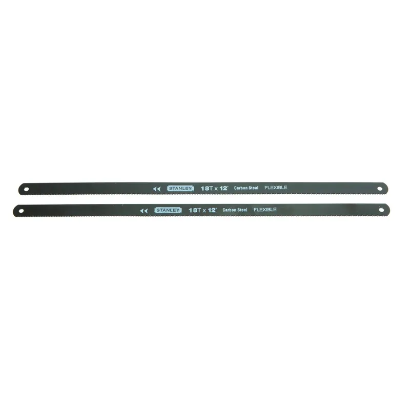 STANLEY 12 In. High Carbon Steel Hacksaw Blades 18 TPI 2 Pk