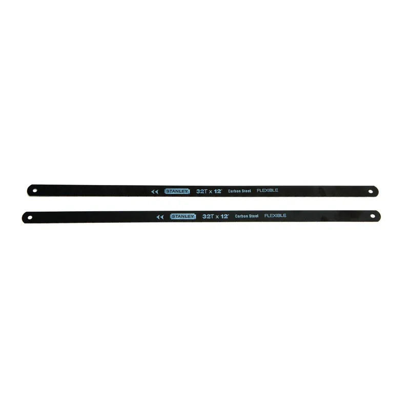 STANLEY 12 In. High Carbon Steel Hacksaw Blades 32 TPI 2 Pk