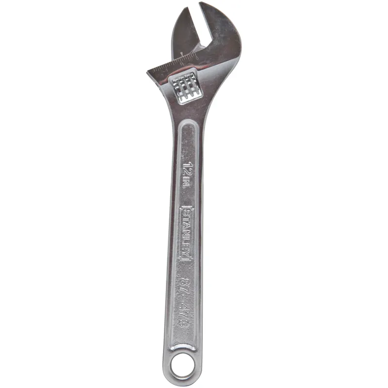 12 In. Adjustable Wrench Metric And Sae Chrome Vanadium Steel