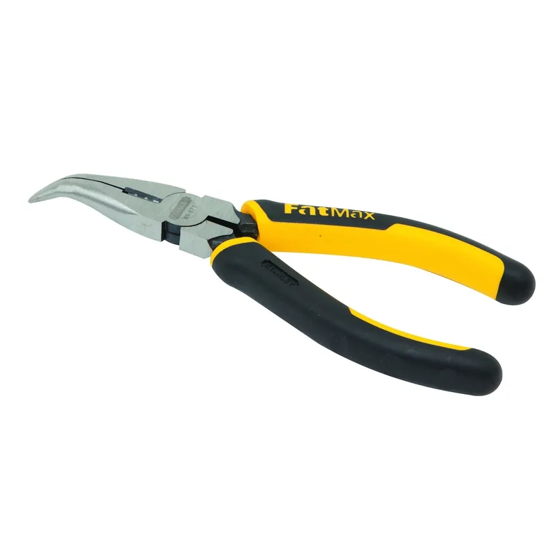 Stanley FatMax 6-3/8 In. Carbon Steel Bent Long Nose Pliers/Cutter