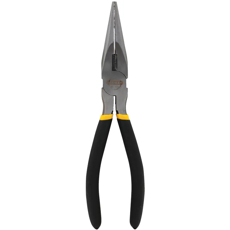 Stanley 8 In. Steel Fixed Joint Long Nose Pliers