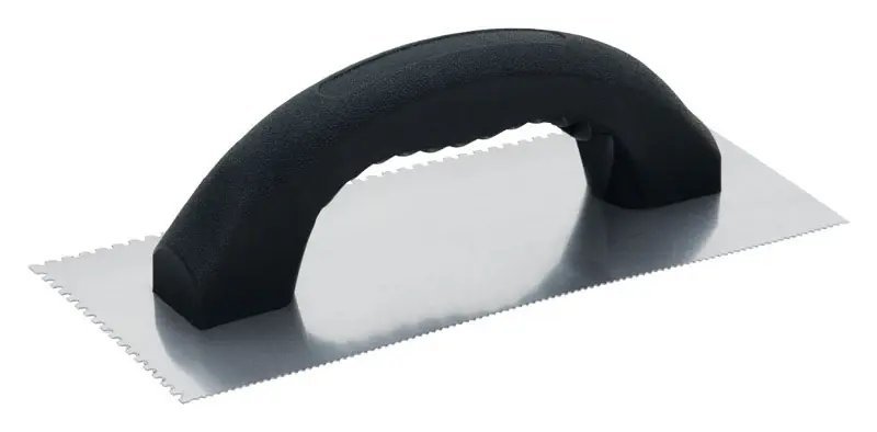 Hyde Economy 4-1/4 In. W X 9-1/4 In. L Silver Polypropylene/Steel U-Notch Trowel