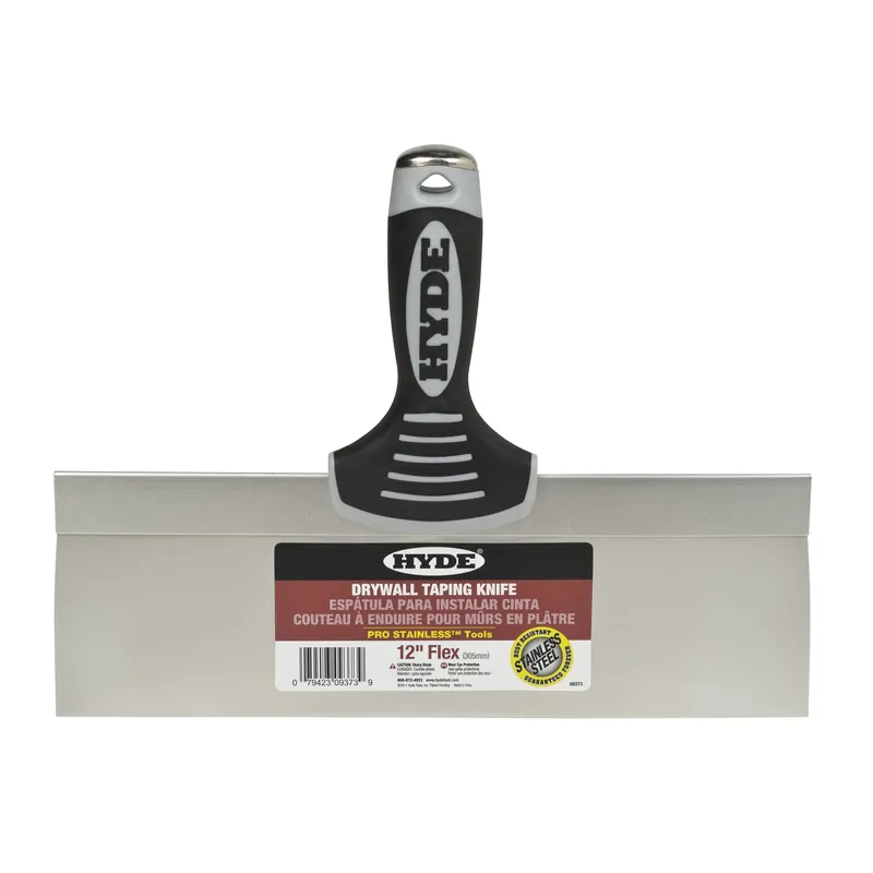 Pro Stainless Steel Taping Knife 12 In. W X 9.3 In. L - Flexible Blade