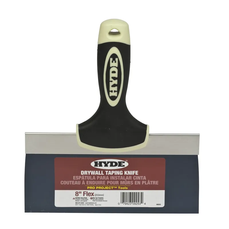 Pro Project Blue Steel Taping Knife 8 In. W X 9.3 In. L - Flexible Blade