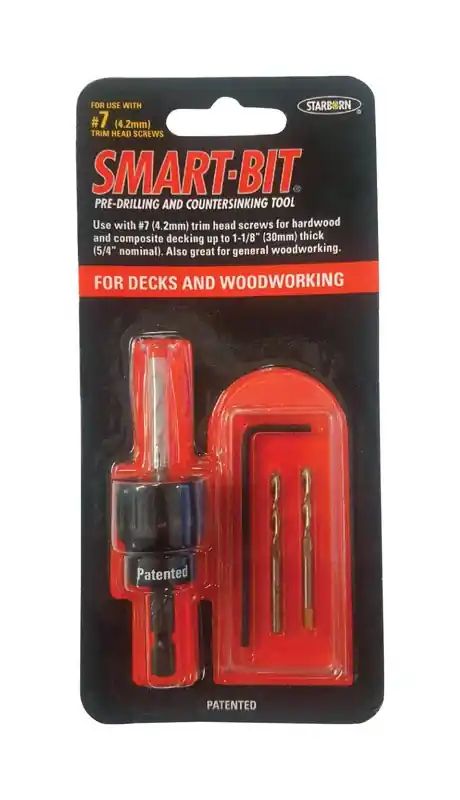 Smart-bit 7 Stainless Steel Pre-drilling And Countersinking Tool 4 Piece Set