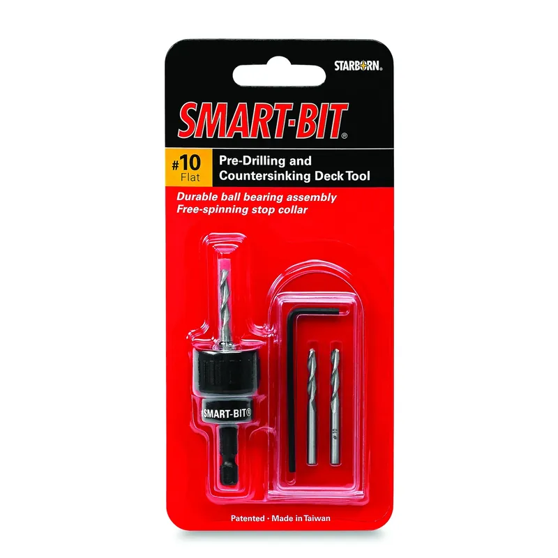 Smart-bit 10 Stainless Steel Pre-drilling And Countersinking Tool 4 Pieces