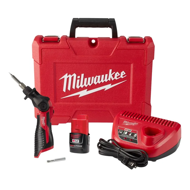 Milwaukee M12 Cordless Adjustable Soldering Iron Kit 16 W 1 Pk