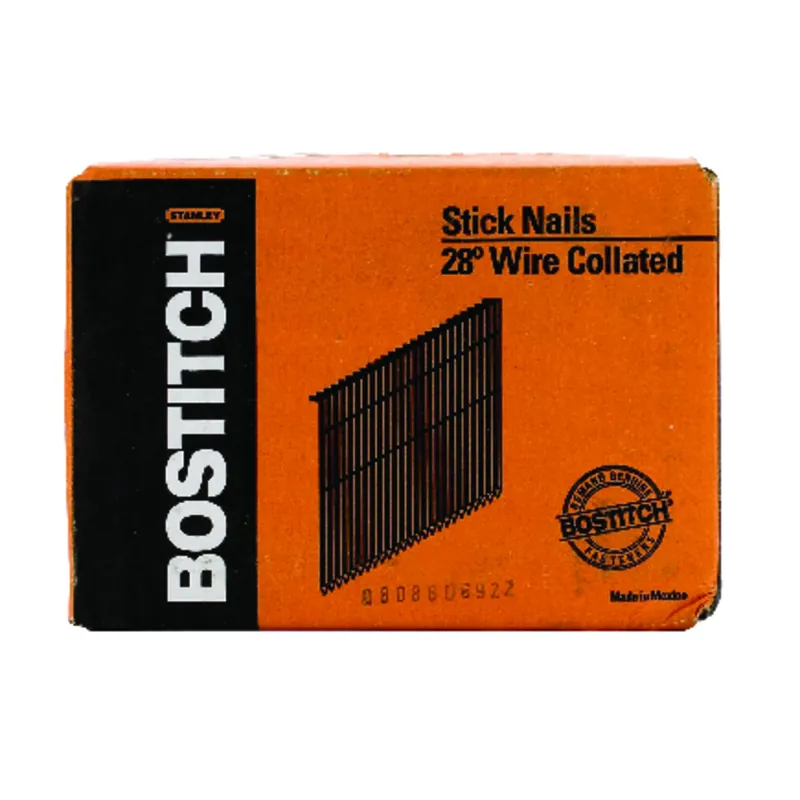 Bostitch 2 In. 11 Ga. Straight Strip Framing Nails 28 Deg. Smooth Shank 2000 Pk