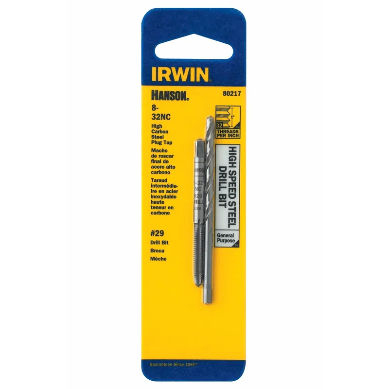 Tap & Drill Set, National Course Thread, 8 X 32